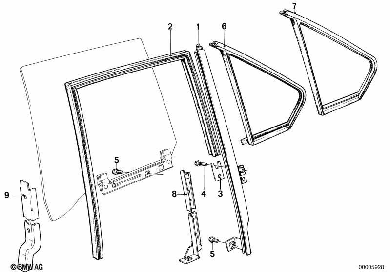 Fensterführung hinten