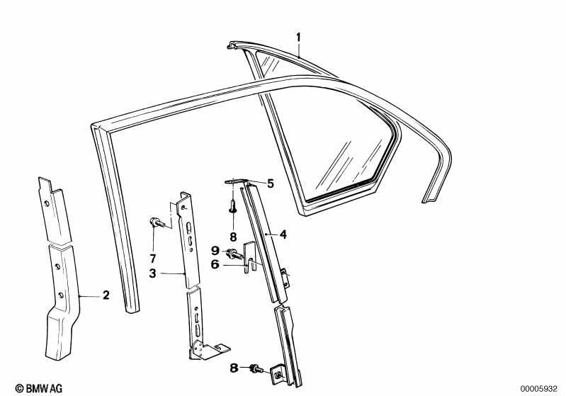 Fensterführung hinten