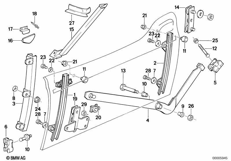 Türfenstermechanismus vorn