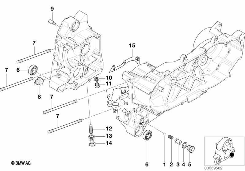 Motorgehäuse Anbauteile