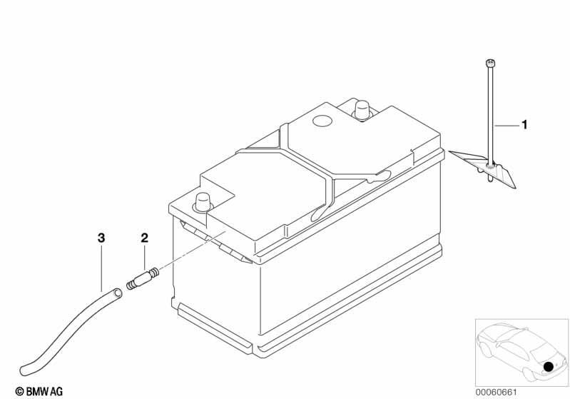 Batteriebefestigung u. Anbauteile