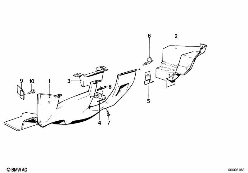 Verkleidung Instrumententafel unten