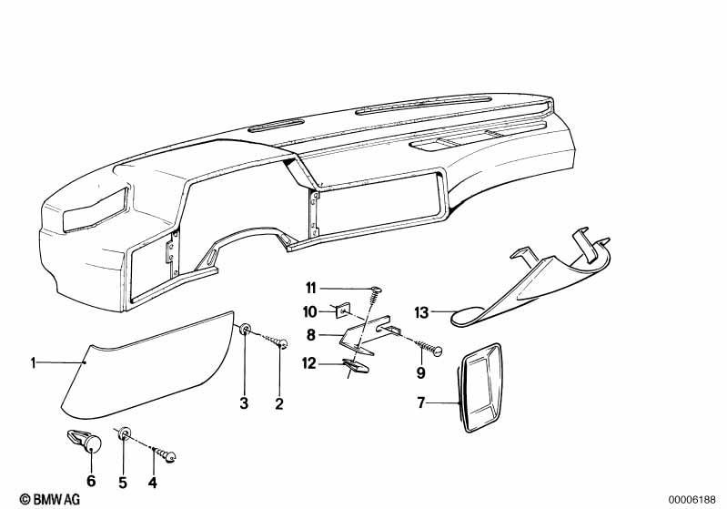 Verkleidung Instrumententafel unten