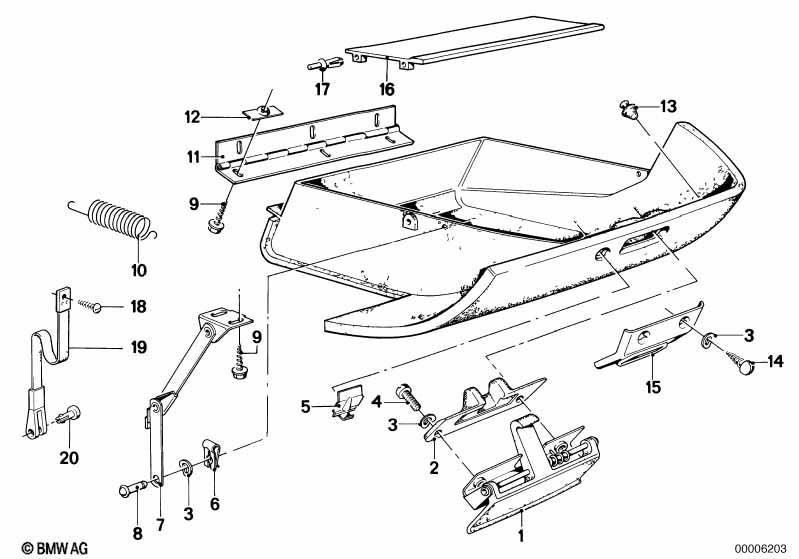 Handschuhkasten Anbauteile