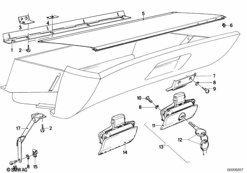 Handschuhkasten Anbauteile