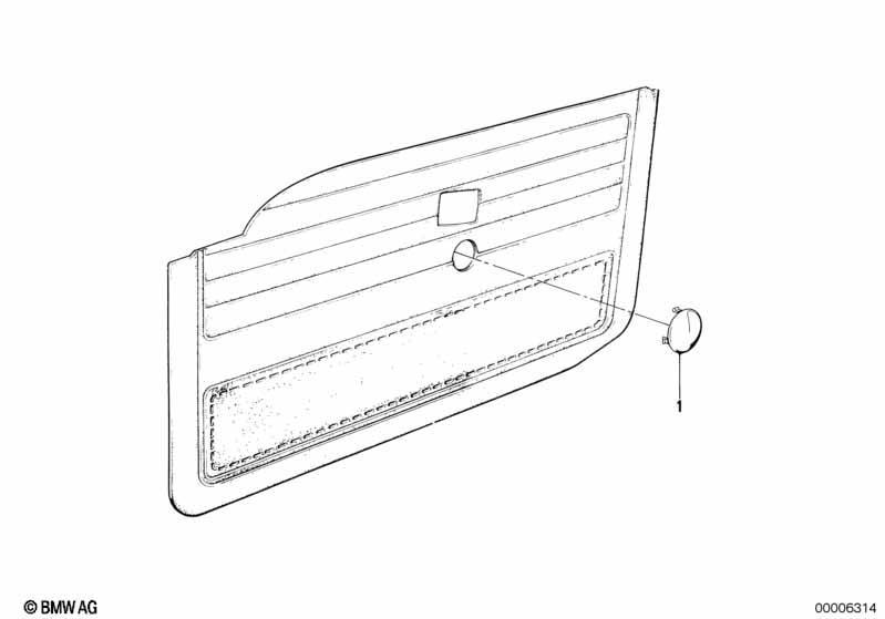 Türverkleidung-Verschlusskappe