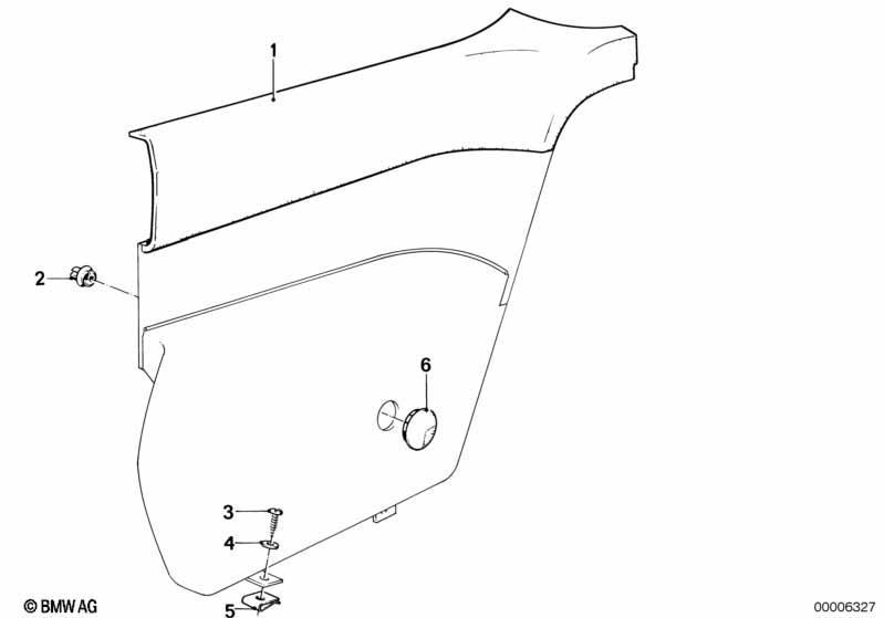 Seitenverkleidung hinten