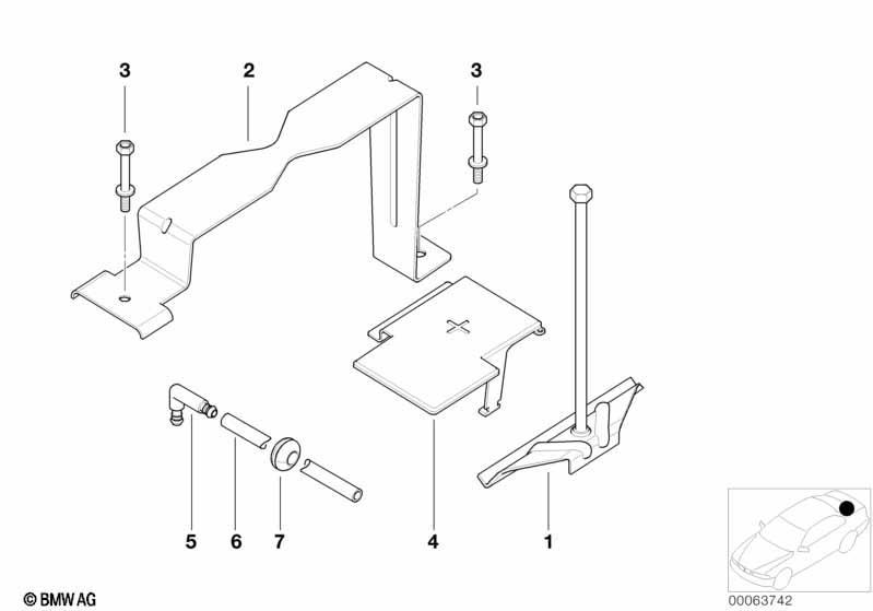 Batteriebefestigung u. Anbauteile