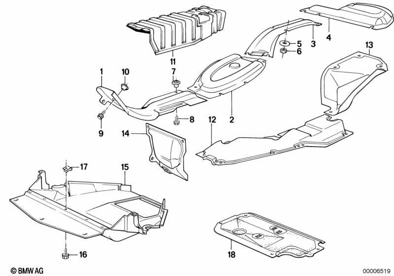 Wärmeisolierung/Abschirmung Motorraum