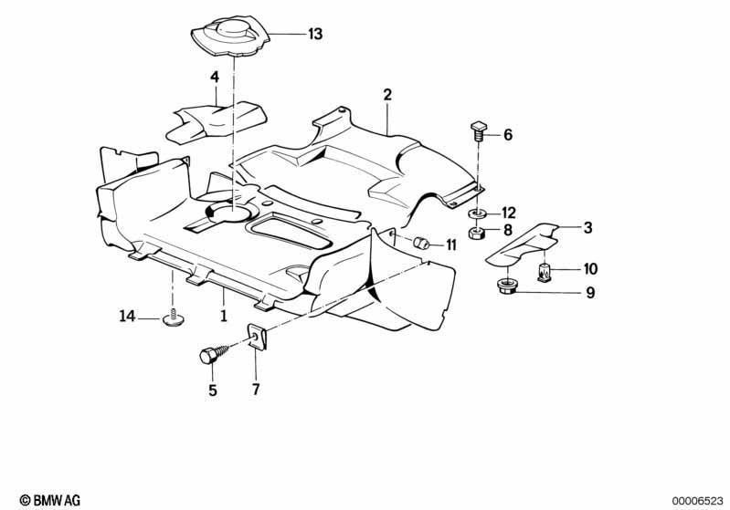 Abschirmung Motorraum/Luftführung