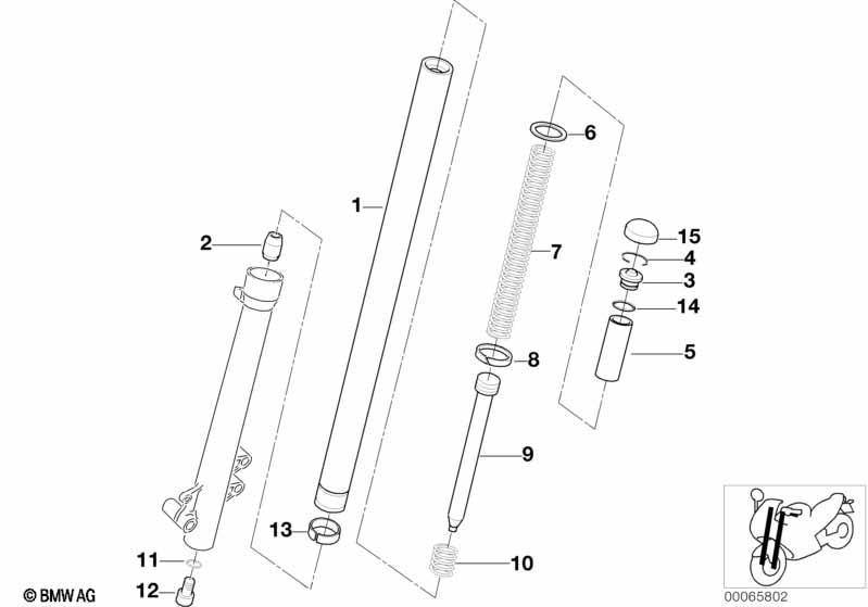 Standrohr / Dämpfer / Feder