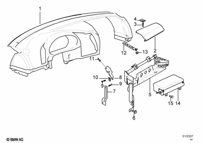 Verkl.Instrumententafel/Beifahrerairbag