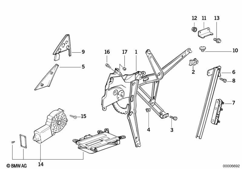 Türfenstermechanismus vorn