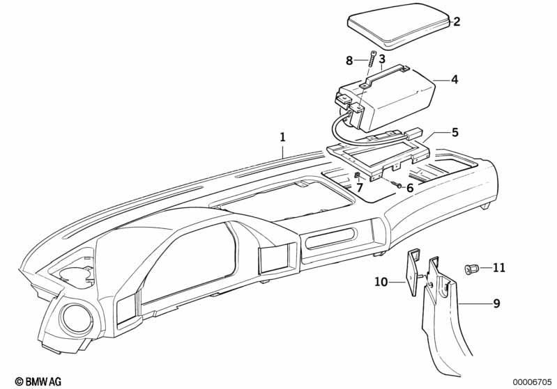 Verkl.Instrumententafel/Beifahrerairbag