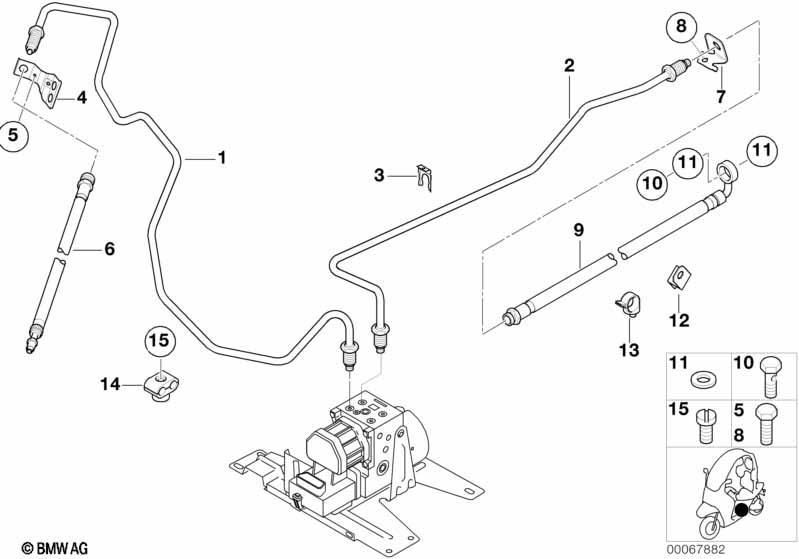 Bremsleitung hinten ABS