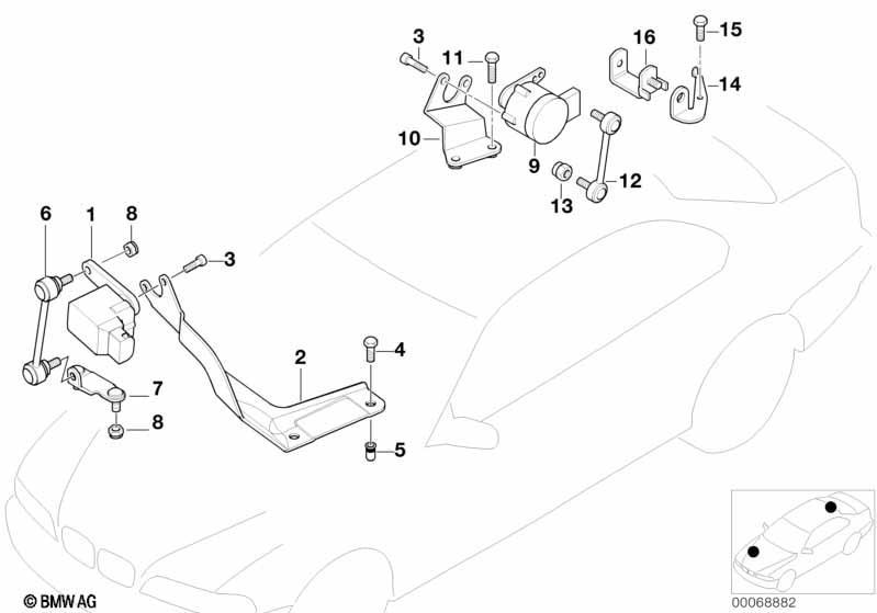 Sensor Leuchtweitenregulierung Allrad