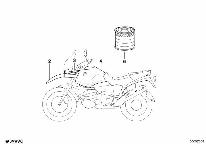 Lackierte Teile 640 avus-schwarz