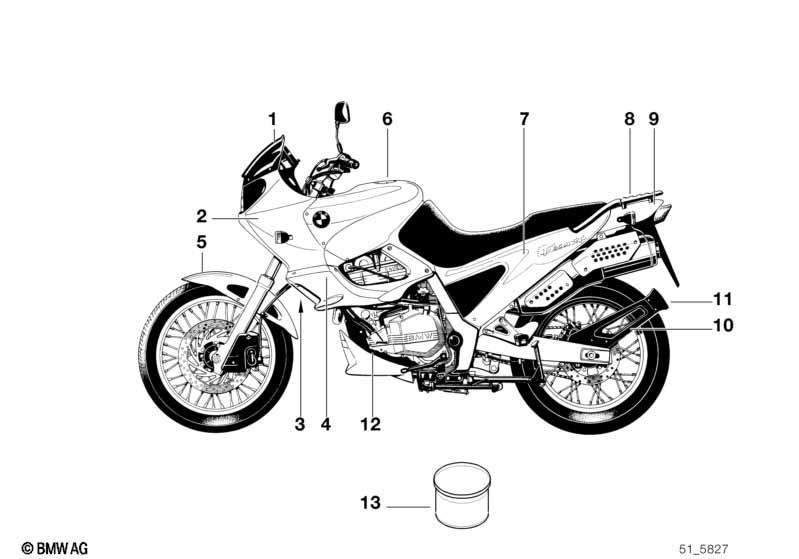 Lackierte Teile M743 lahar-grau