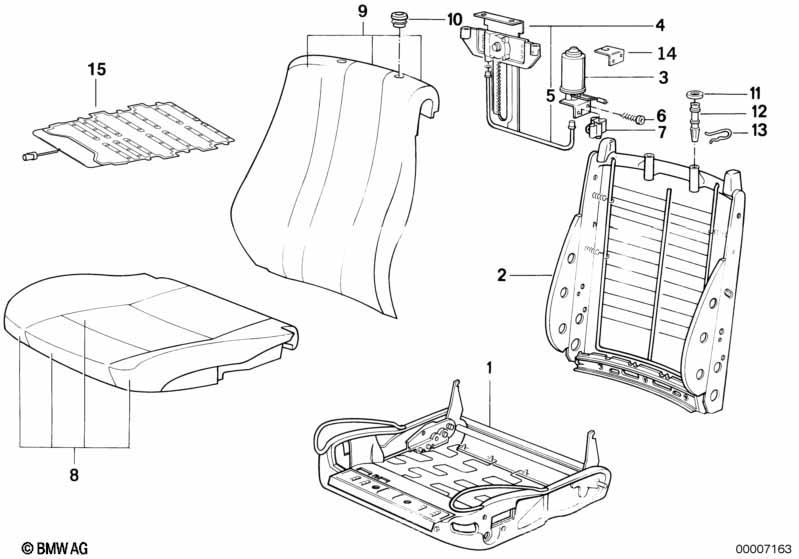 BMW Sportsitz Sitzrahmen elektrisch