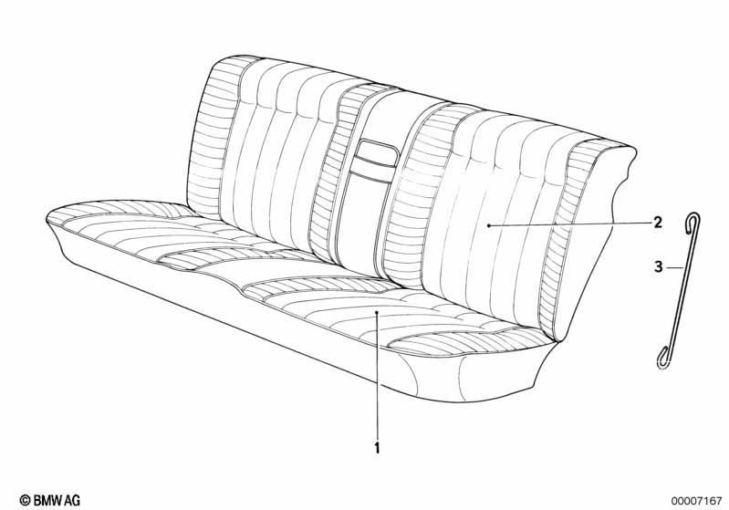 Bezug Sitz hinten