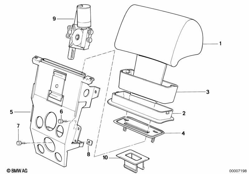 Kopfstütze hinten elektrisch