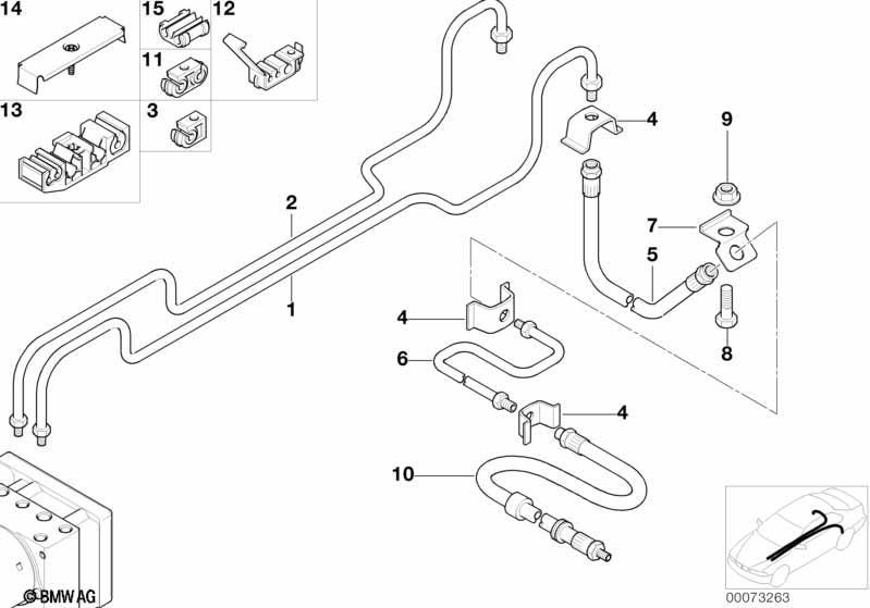 Bremsleitung hinten ASC