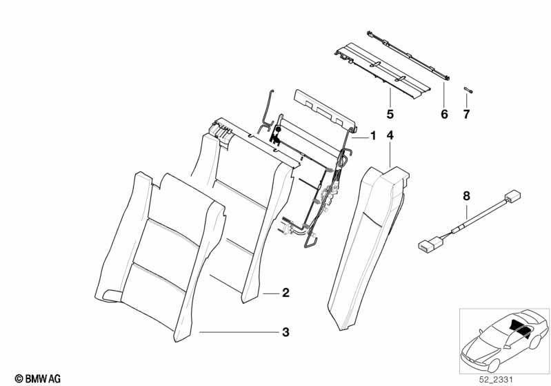 Sitz hinten elektrisch verstellbar