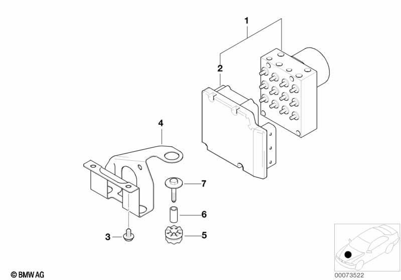 Hydroaggregat DSC/Steuergerät/Halterung