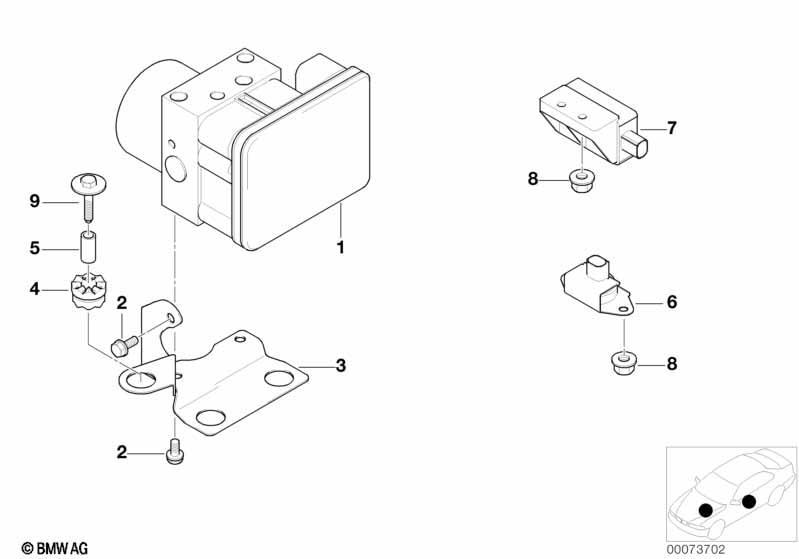 Hydroaggregat DSC/Halterung/Sensoren