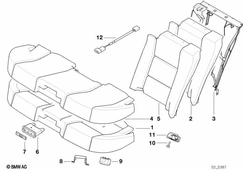 Sitz hinten mit Dosenhalter