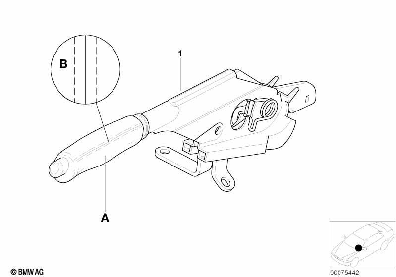 Individual Handbremshebel Leder