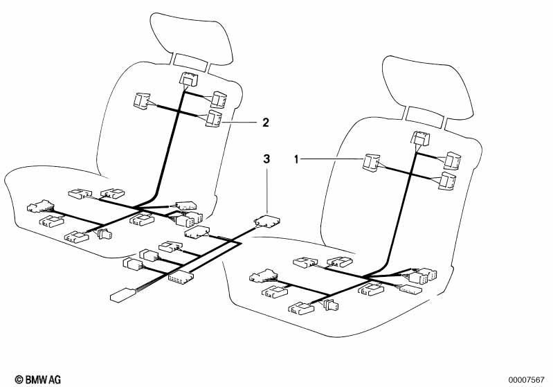 Kabelsatz elektr.Sitzverstellung vorne