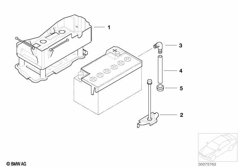 Batteriebefestigung u. Anbauteile