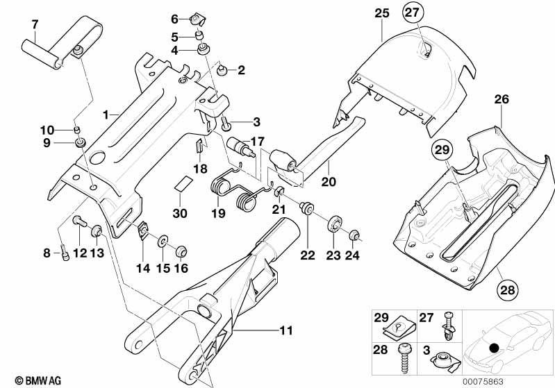 Lenksäulenverstellung mechanisch