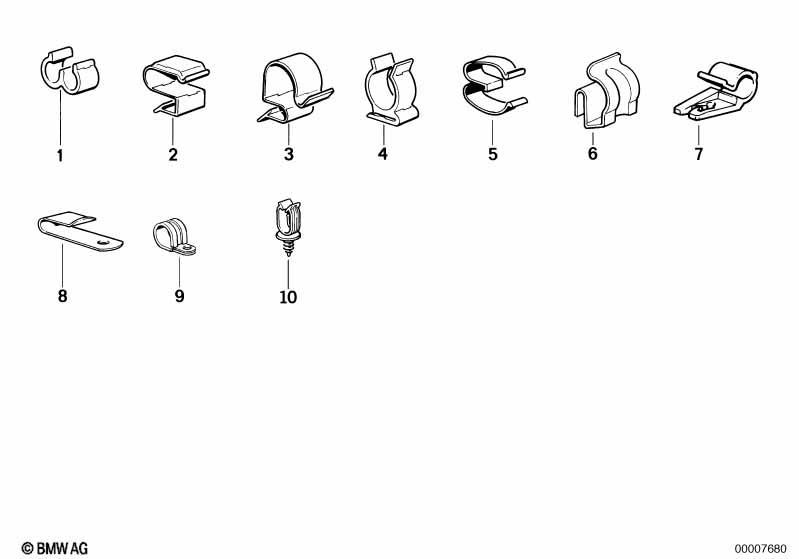 Diverse Kabelklemmen