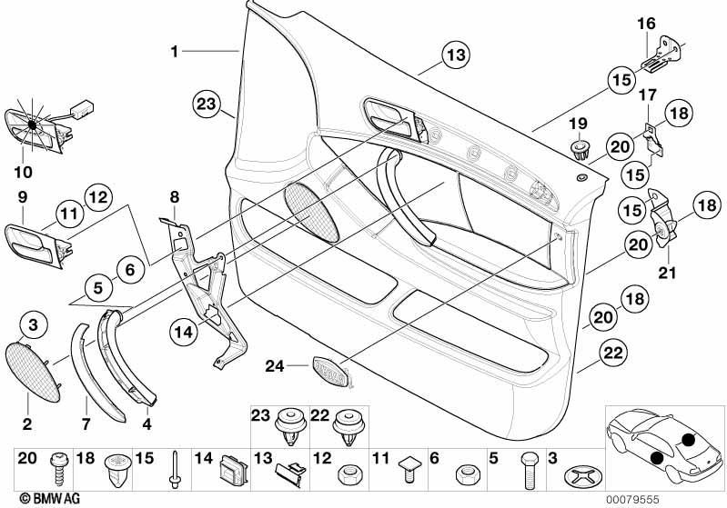 Türverkleidung vorn / Seitenairbag