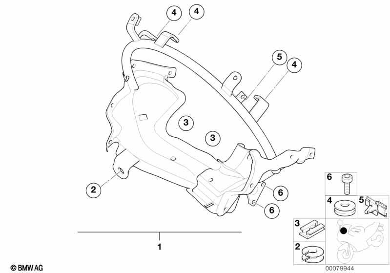 Halter Verkleidung Cockpit