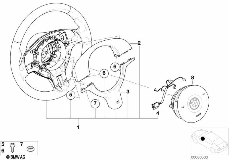 M Sportlenkrad Leder Airbag-Smart