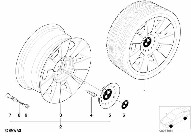 BMW LM Rad Sternspeiche 83