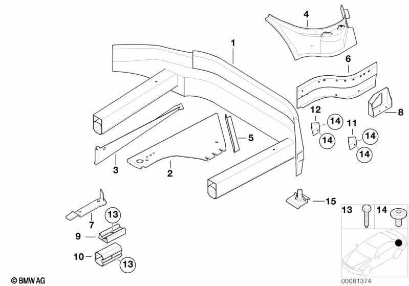 Gepäckraumboden Anbauteile