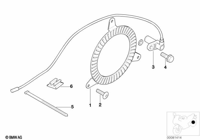 Hinterradbremse Sensor