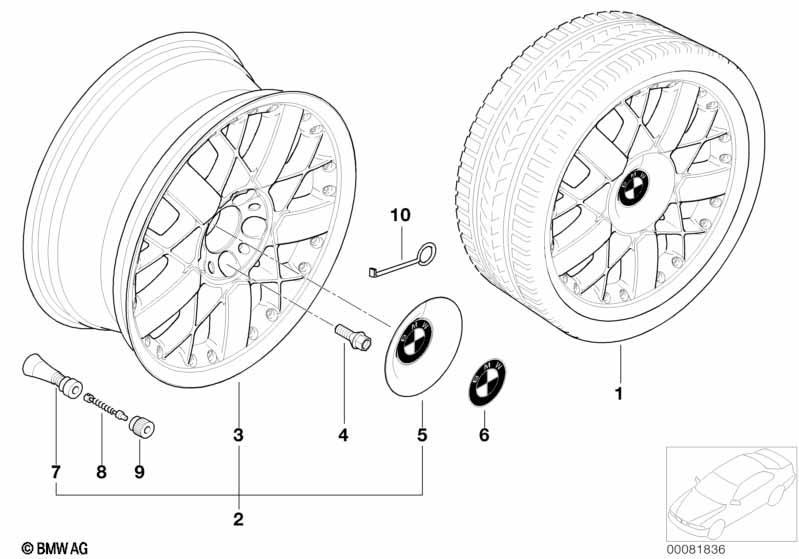 BMW Verbundrad Sternspeiche 77