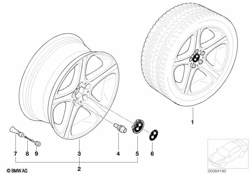 BMW LM Rad Sternspeiche 87