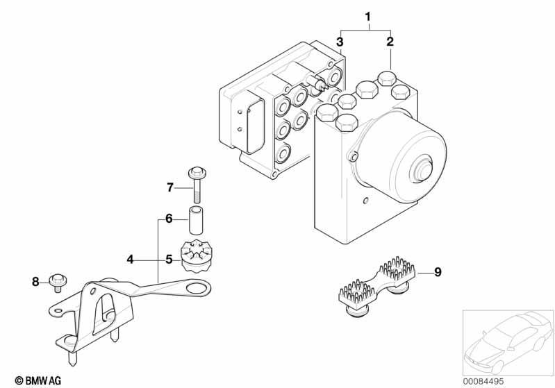 Hydroaggregat ASC/Steuergerät/Halterung