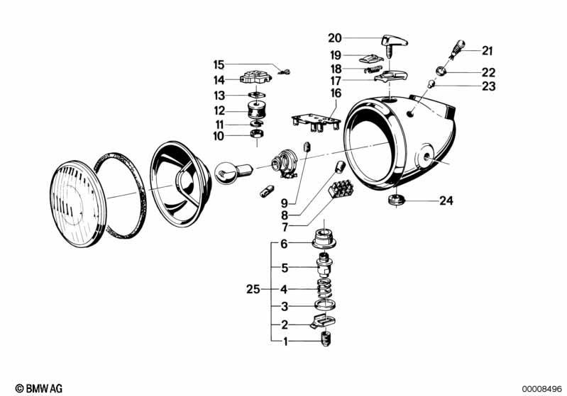 Scheinwerfer Einbauteile