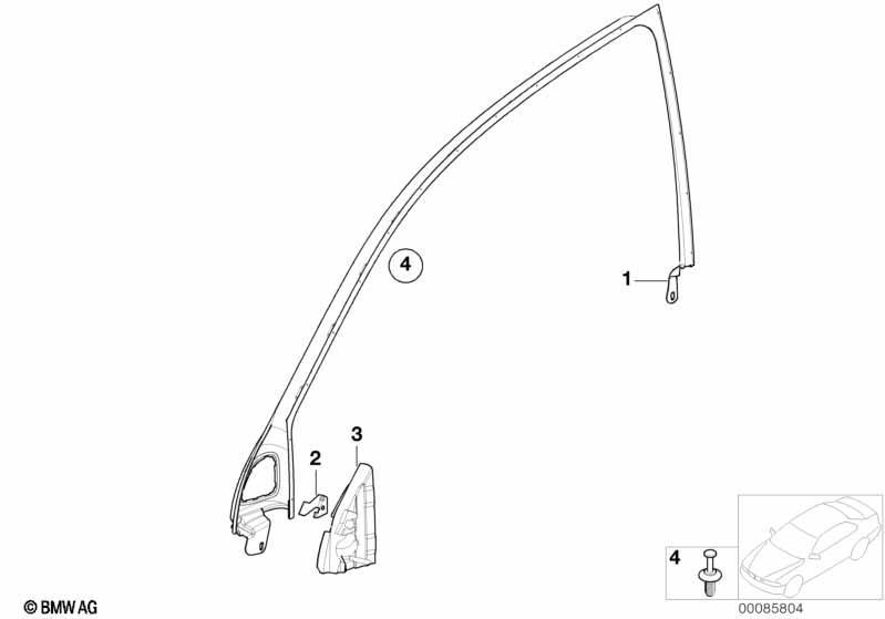 Türfenstermechanismus vorn