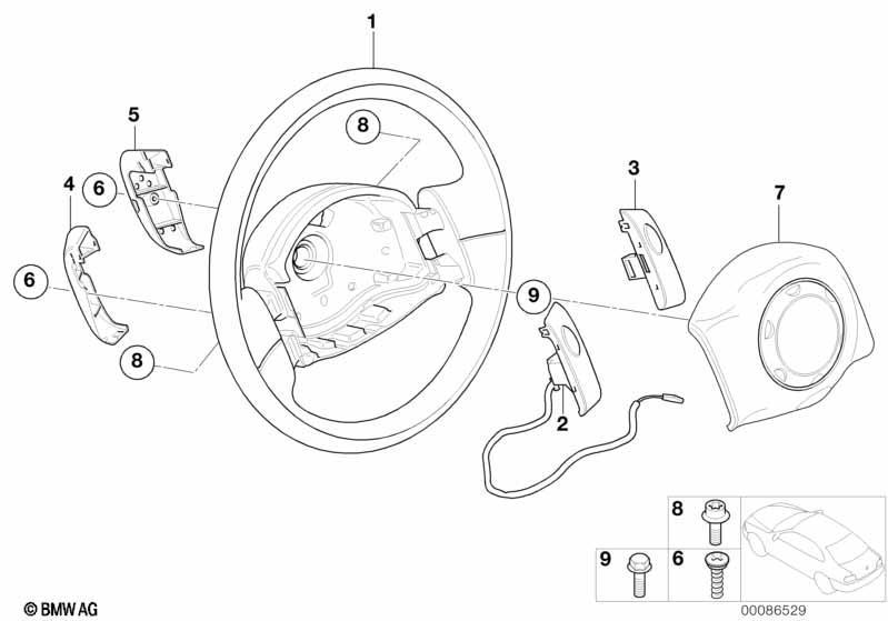 Lenkrad Airbag ohne Multifunktion