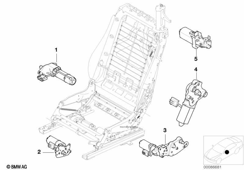 Sitz vorn Elektrik und Antriebe