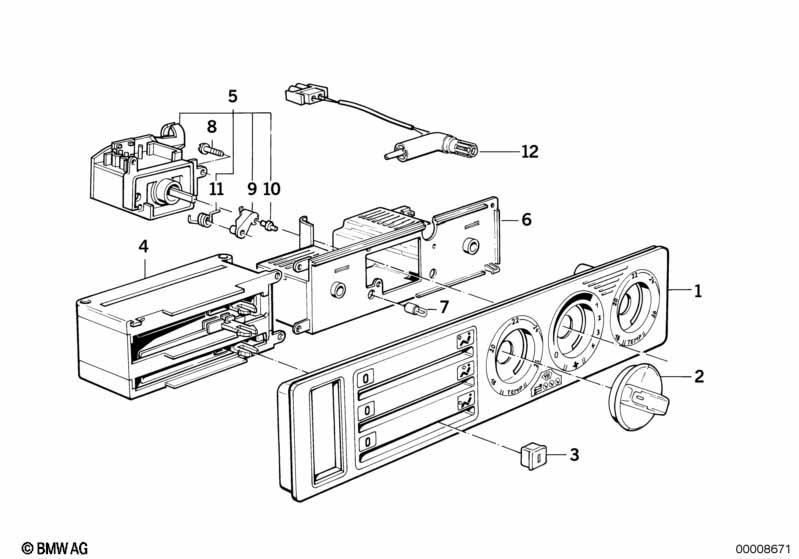 Bedienteil Heizung mit Mikrofilter