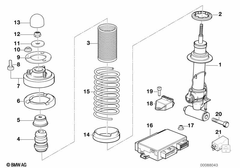 Federbein hinten EDC/Niveauregulierung